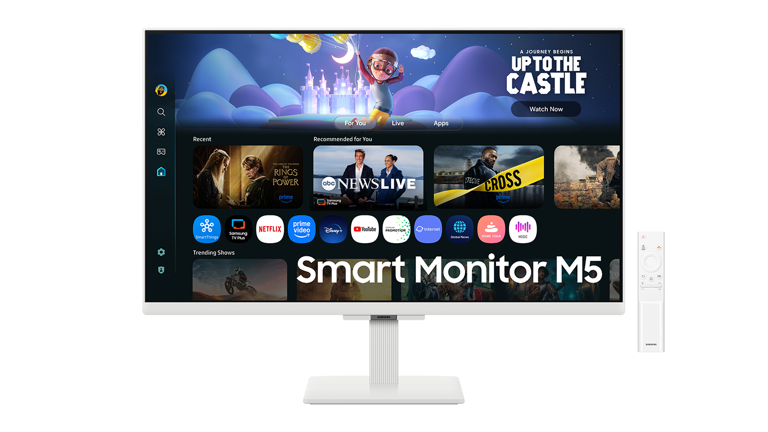 A front view of Samsung M5 Smart Monitor.