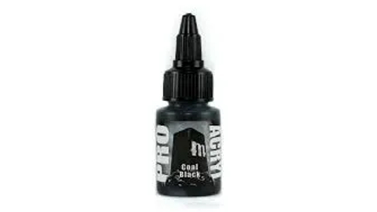 A 22ml black bottle of Pro Acryl acrylic paint