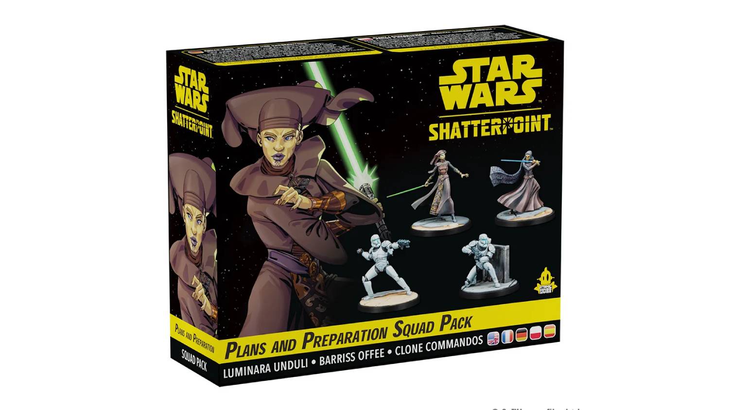 A box of Star Wars: Shatterpoint Squad Pack (Plans and Preparation).