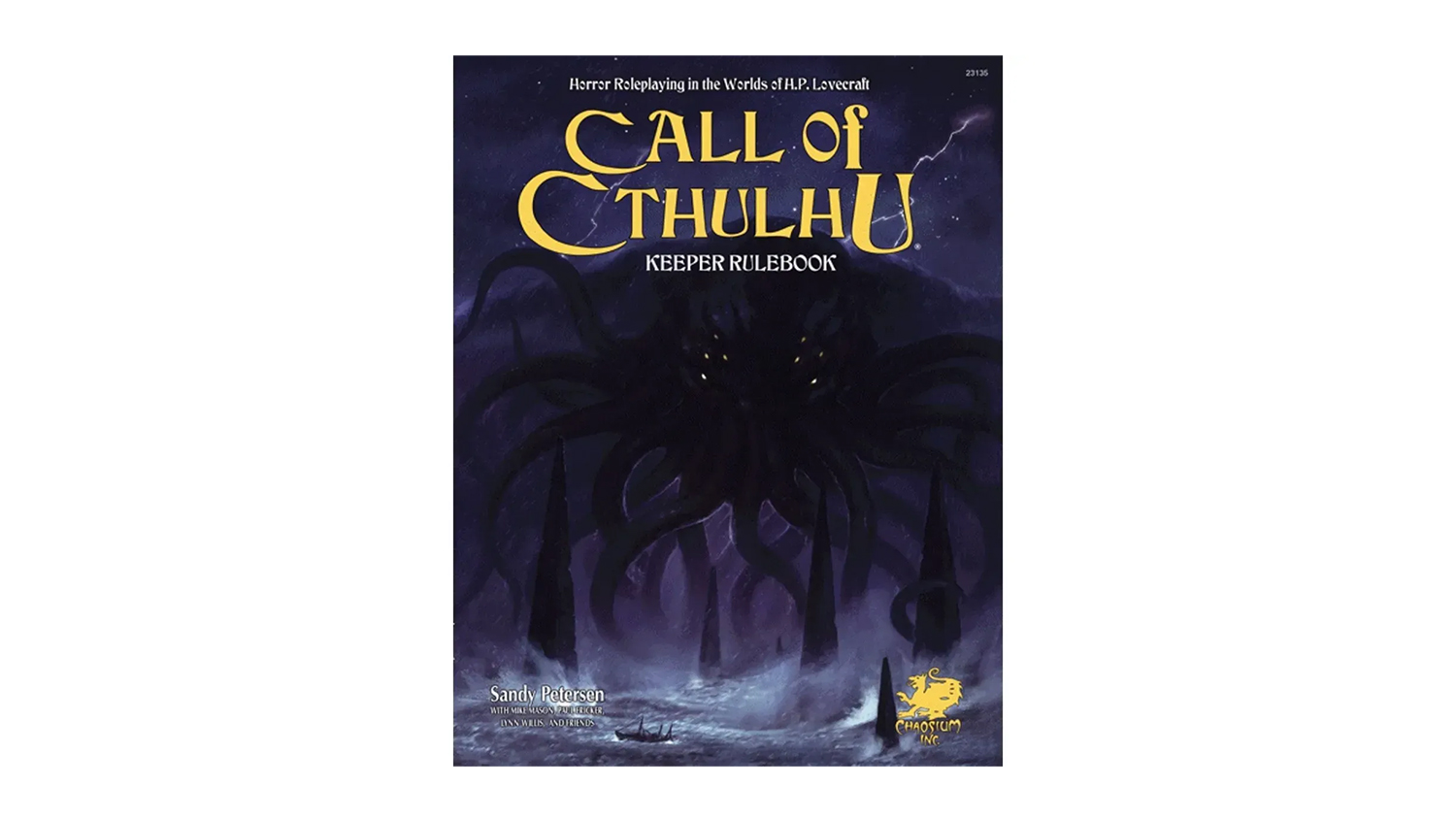 A cover of the Call of Cthulhu Keeper Rulebook