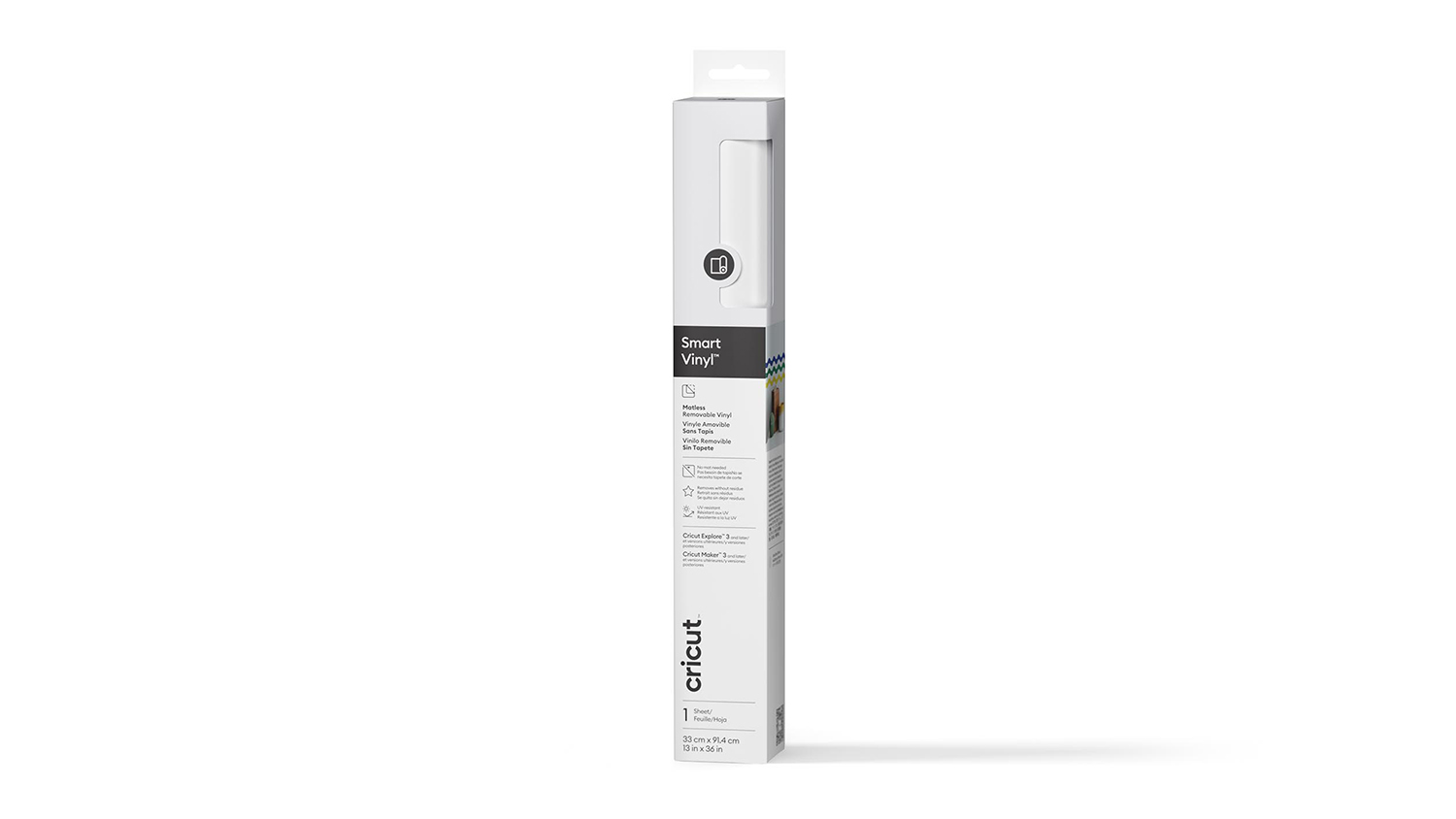A product box of Cricut Smart Vinyl in white colour.