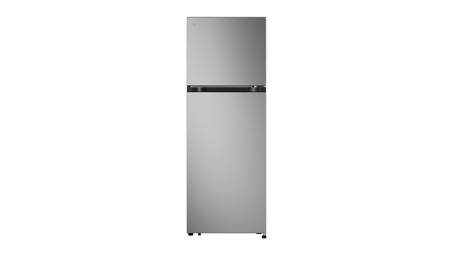 An LG 243L Top Mount Fridge Freezer with a compact rectangular design