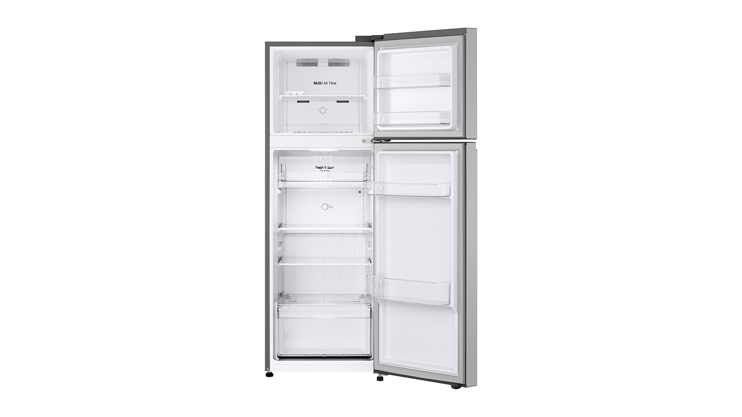 LG 243L Top Mount Fridge Freezer - Stainless Steel (GT-1SI)