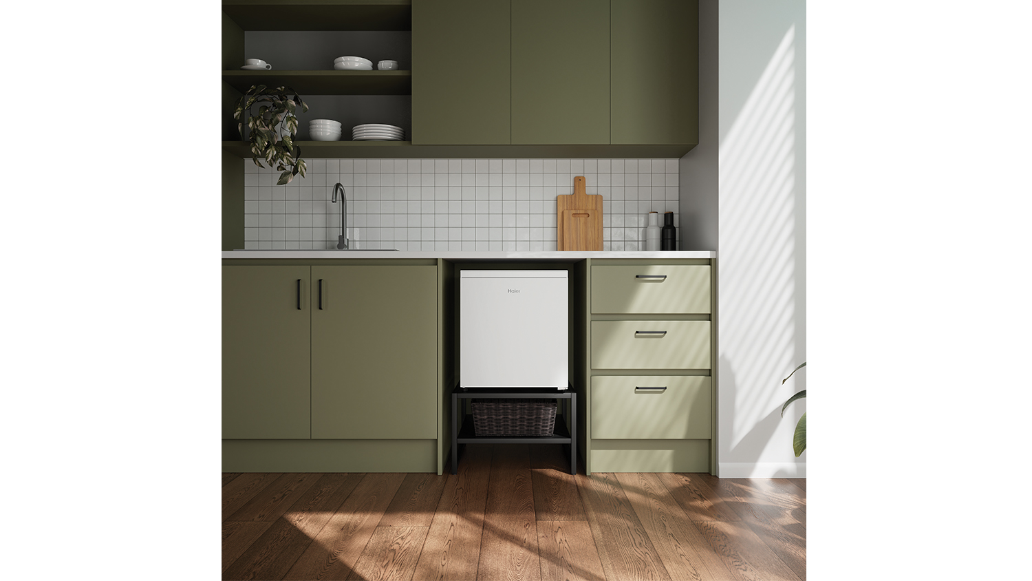 Haier 42L Bar Fridge - White (300 Series/ HRF40UW2)