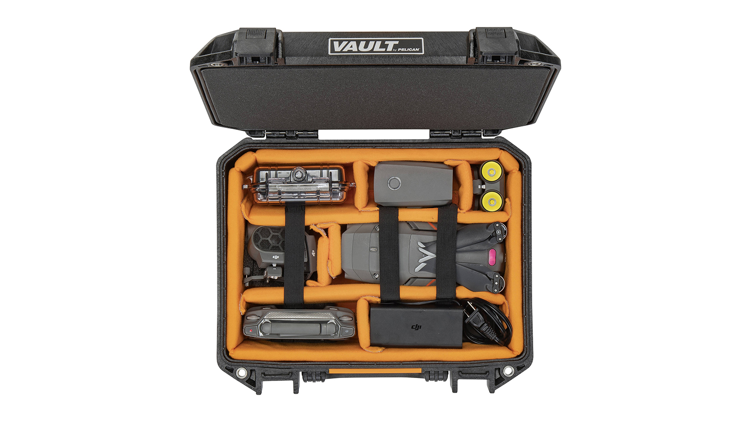Pelican Vault V200 Hard Case with Padded Dividers - Black (VCV200-0040-BLK)