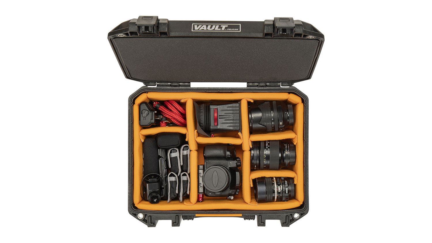 Pelican Vault V300 Hard Case with Padded Dividers - Black (VCV300-0040-BLK)