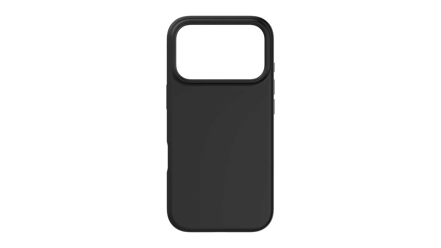 Front view of sleek black case for iPhone 17 Pro