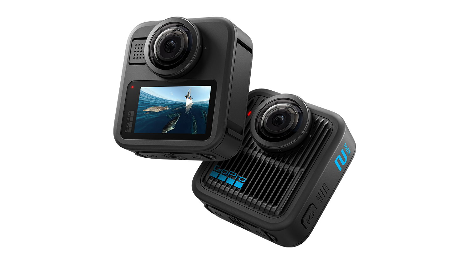 GoPro Max showing front and back sides