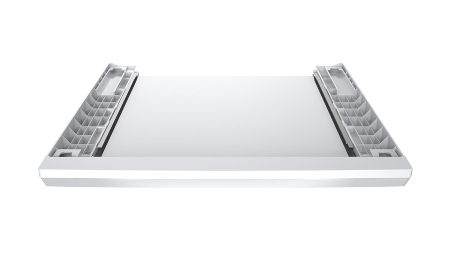 A front view of the stacking kit