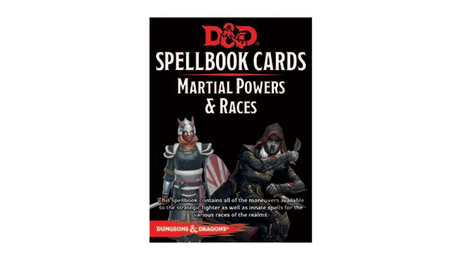 A black cover for the D&D Spellbook Cards, Martial Powers & Races