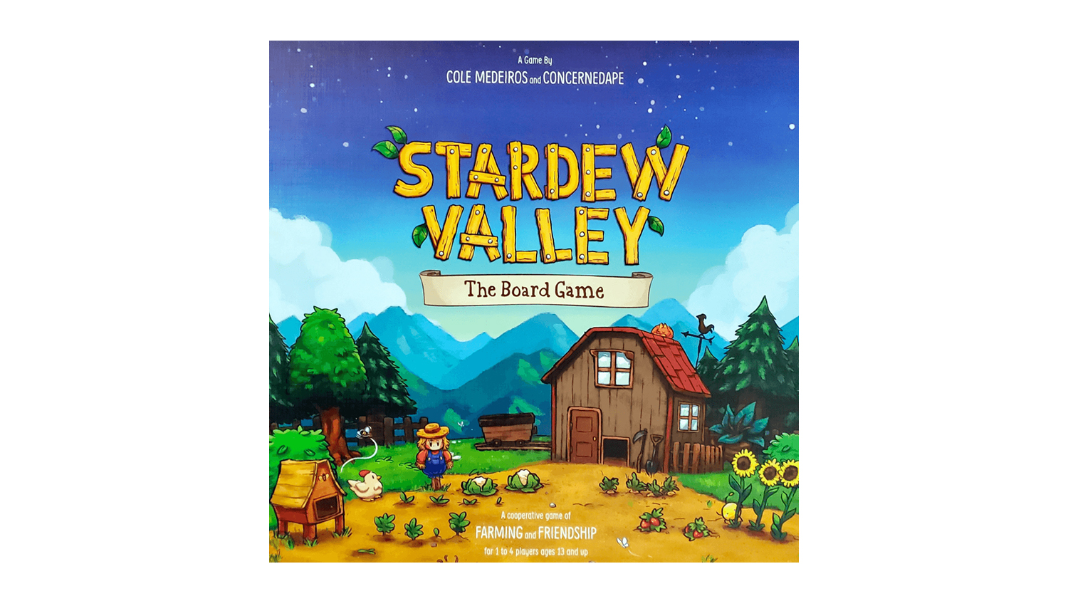 A cover for the Stardew Valley: The Board Game.