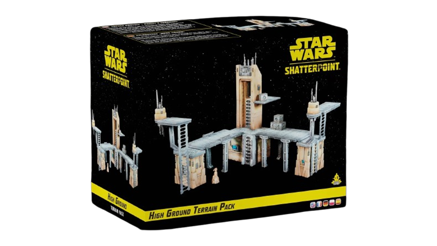 A black cover for the Star Wars: Shatterpoint High Ground Terrain Pack