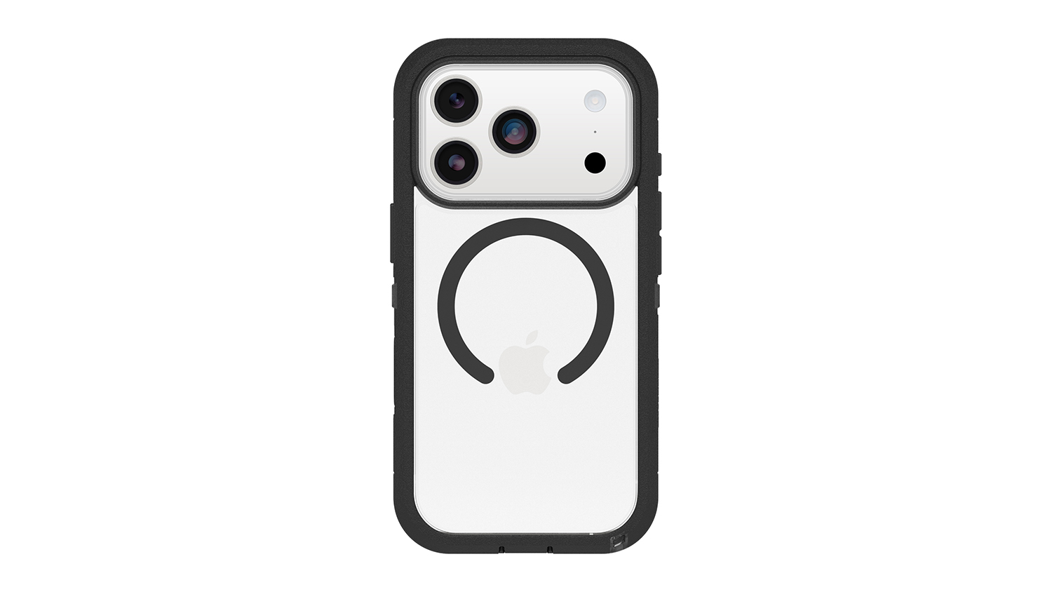 A front view of the Otterbox Defender Pro XT MagSafe Case and iPhone 17 Pro