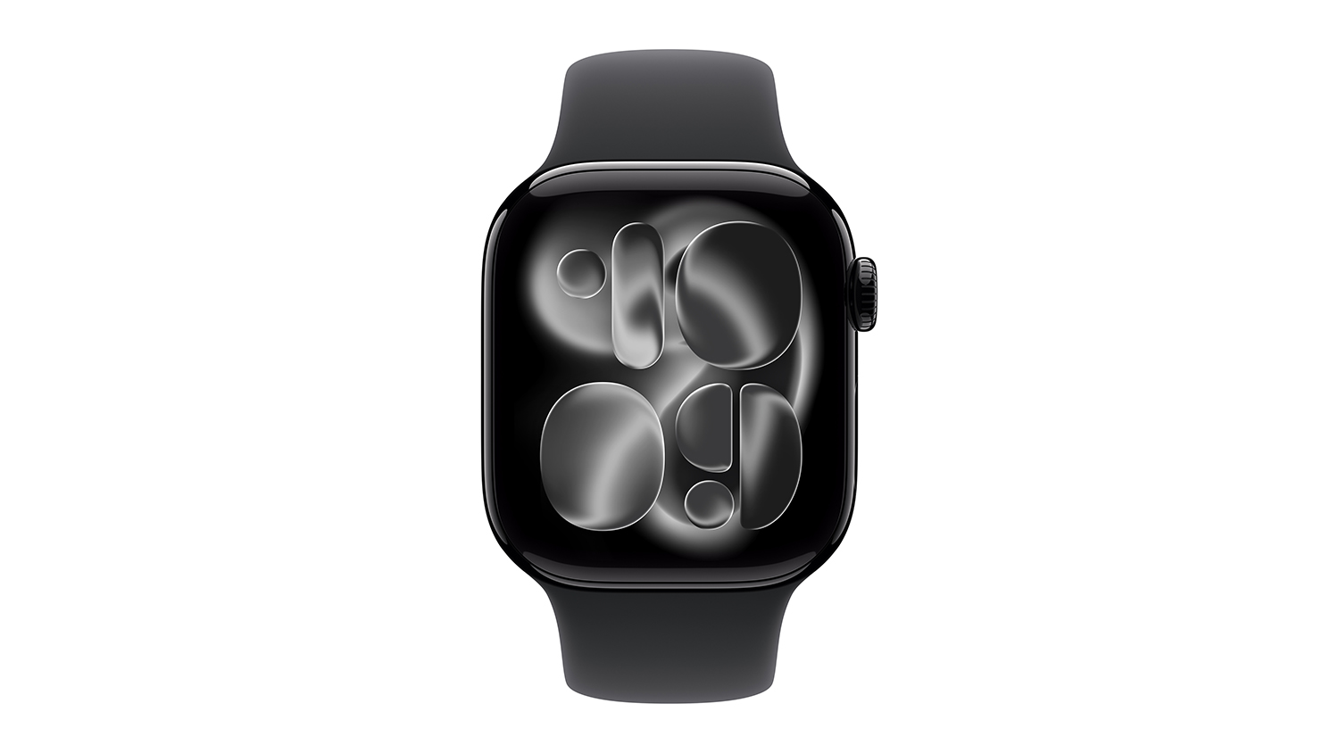 Apple Watch Series 11 - Black Aluminium Case with Black Sport Band (42mm, GPS, Bluetooth, Small-Medium Band)