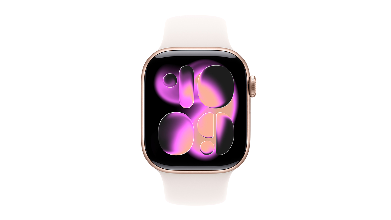 Apple Watch Series 11 - Rose Gold Aluminium Case with Light Blush Sport Band (42mm, GPS, Bluetooth, Small-Medium Band)