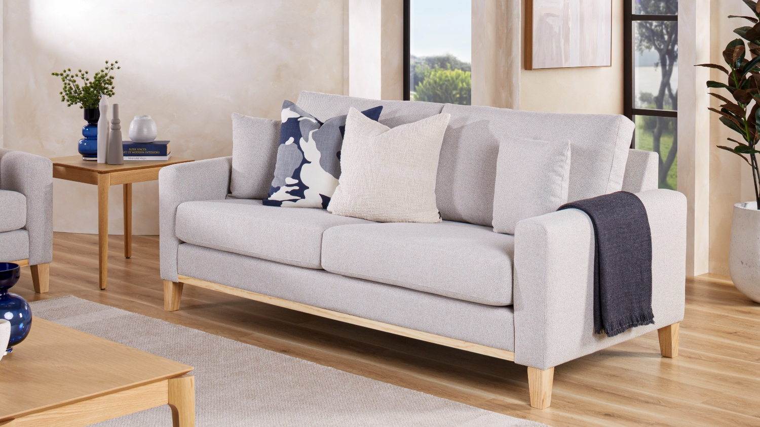 Taylor 3 Seater Fabric Sofa by Evan John Philp