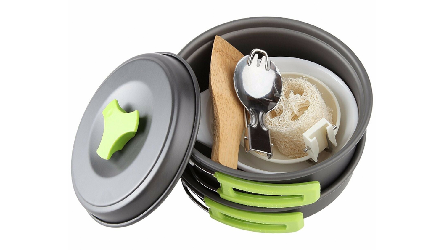 HOD Anodized Portable Camping Cookset 10pcs. with Bag