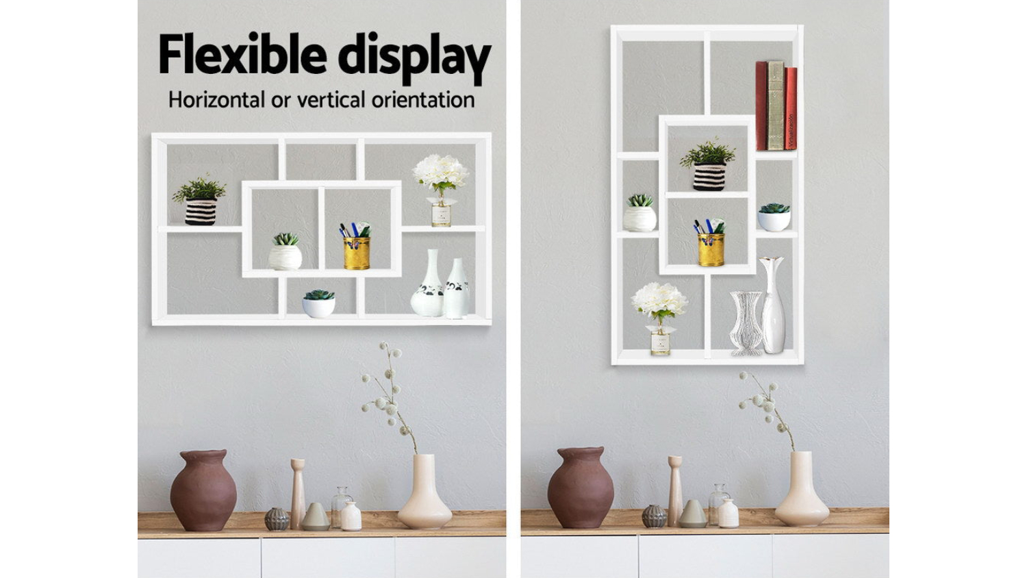 Artiss Floating Display Wall Shelf – White