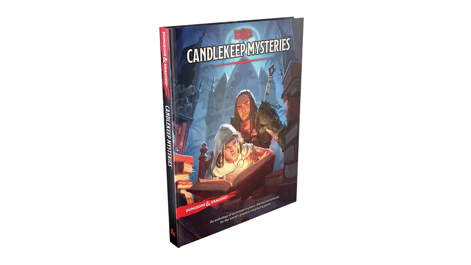 A book cover of the D&D Candlekeep Mysteries Adventure Anthology