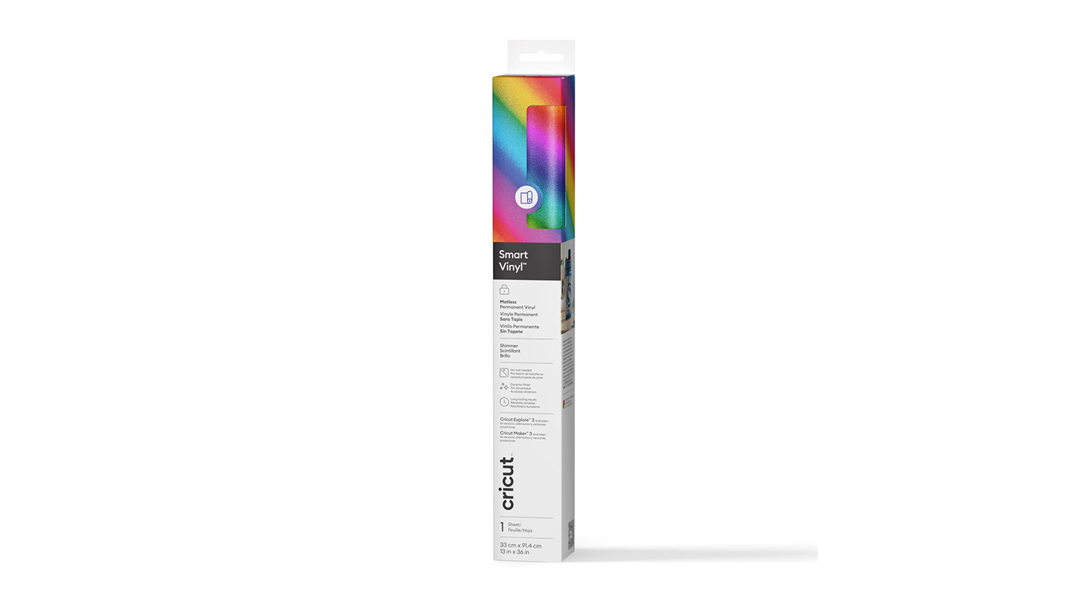 A packaging of the Cricut Matless Permanent Smart Vinyl