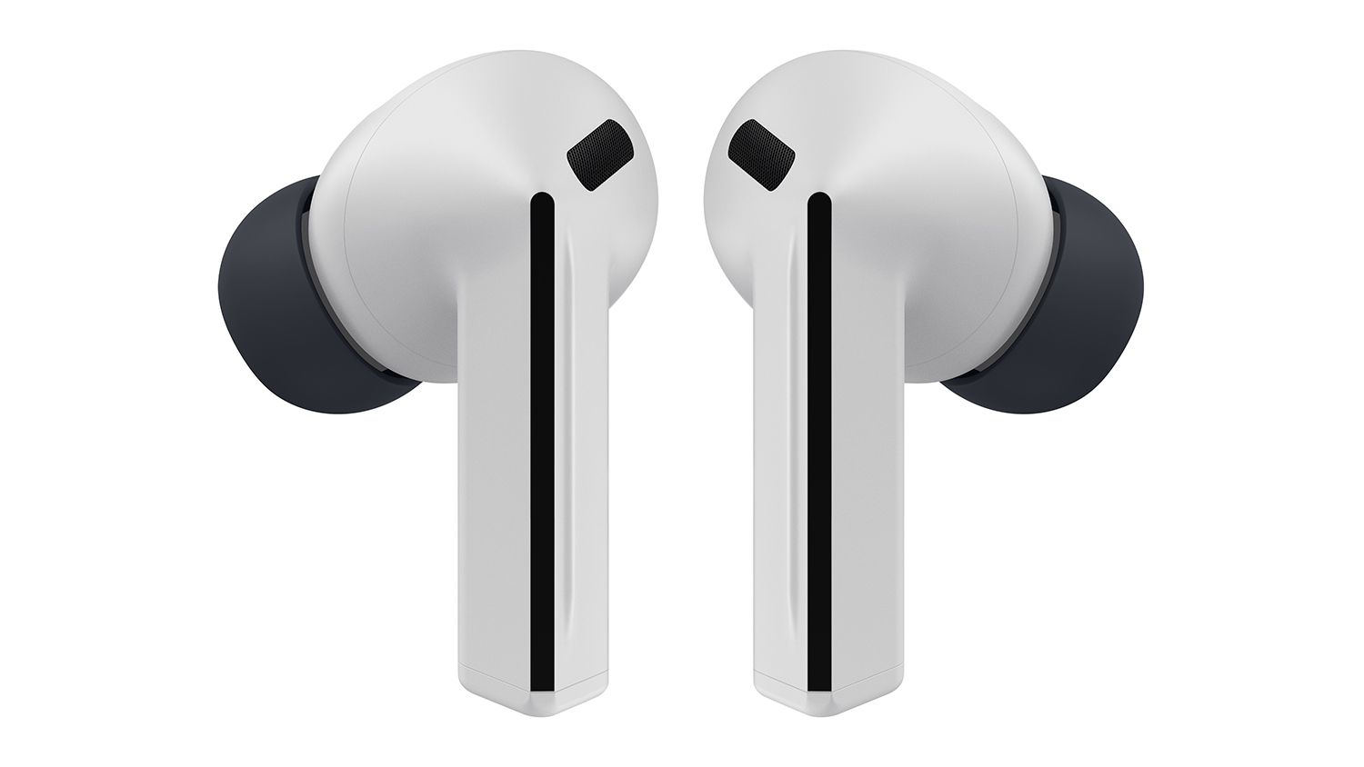 Galaxy Buds3 FE wireless earbud in grey and black design