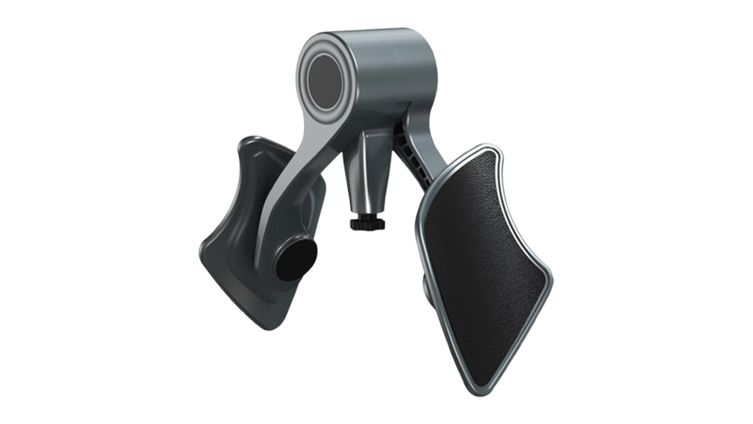 A sleek tool with padded arms and a central adjustment knob