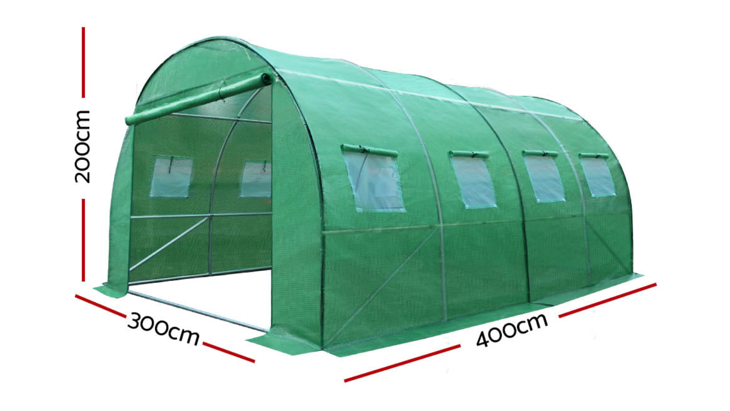 Greenfingers Greenhouse Garden Shed - 4 x 3 x 2m