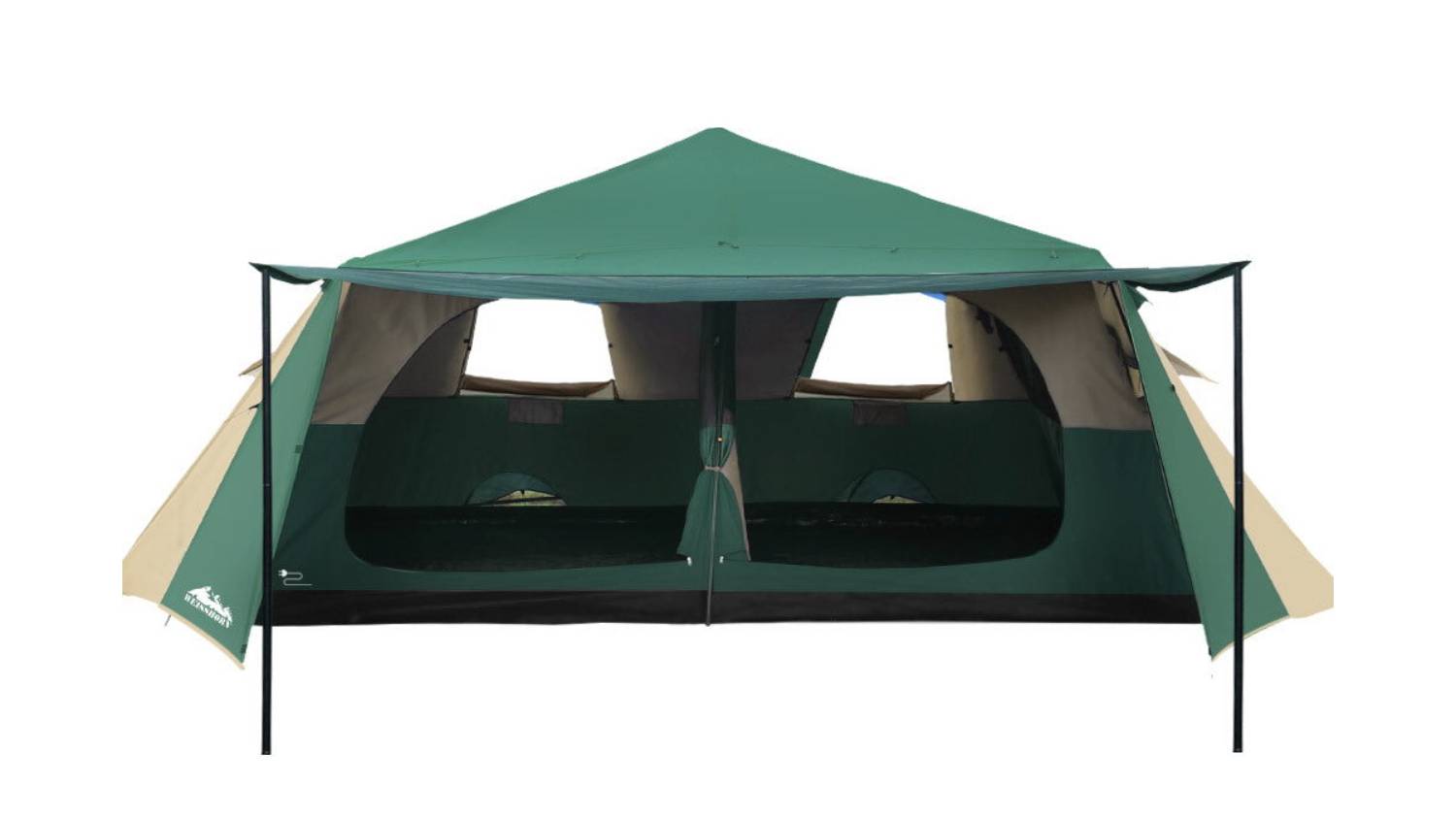 Weisshorn 8 Person Dome Tent with Quarters, Awning