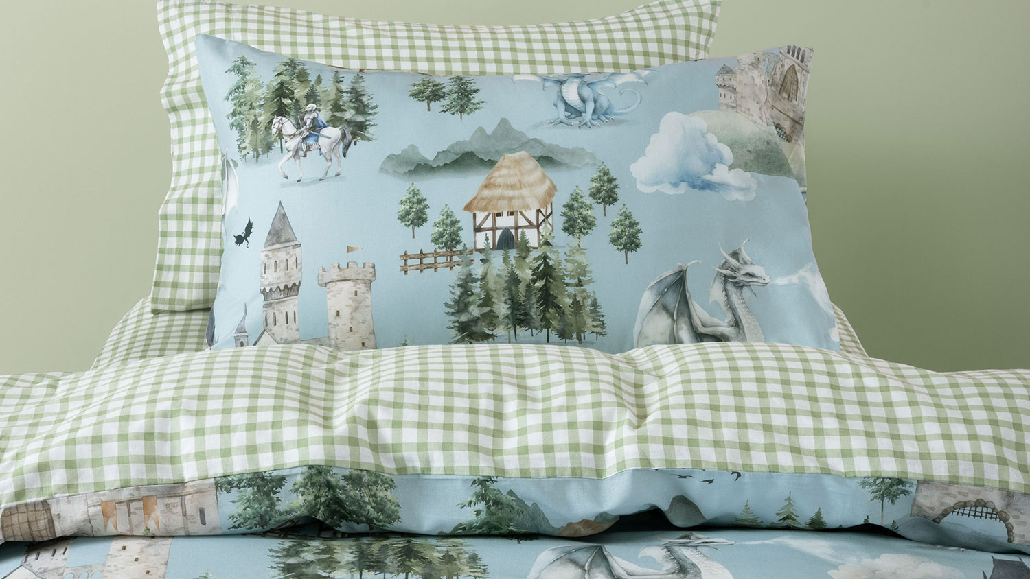 Dragon Dreams Duvet Cover Set by Squiggles