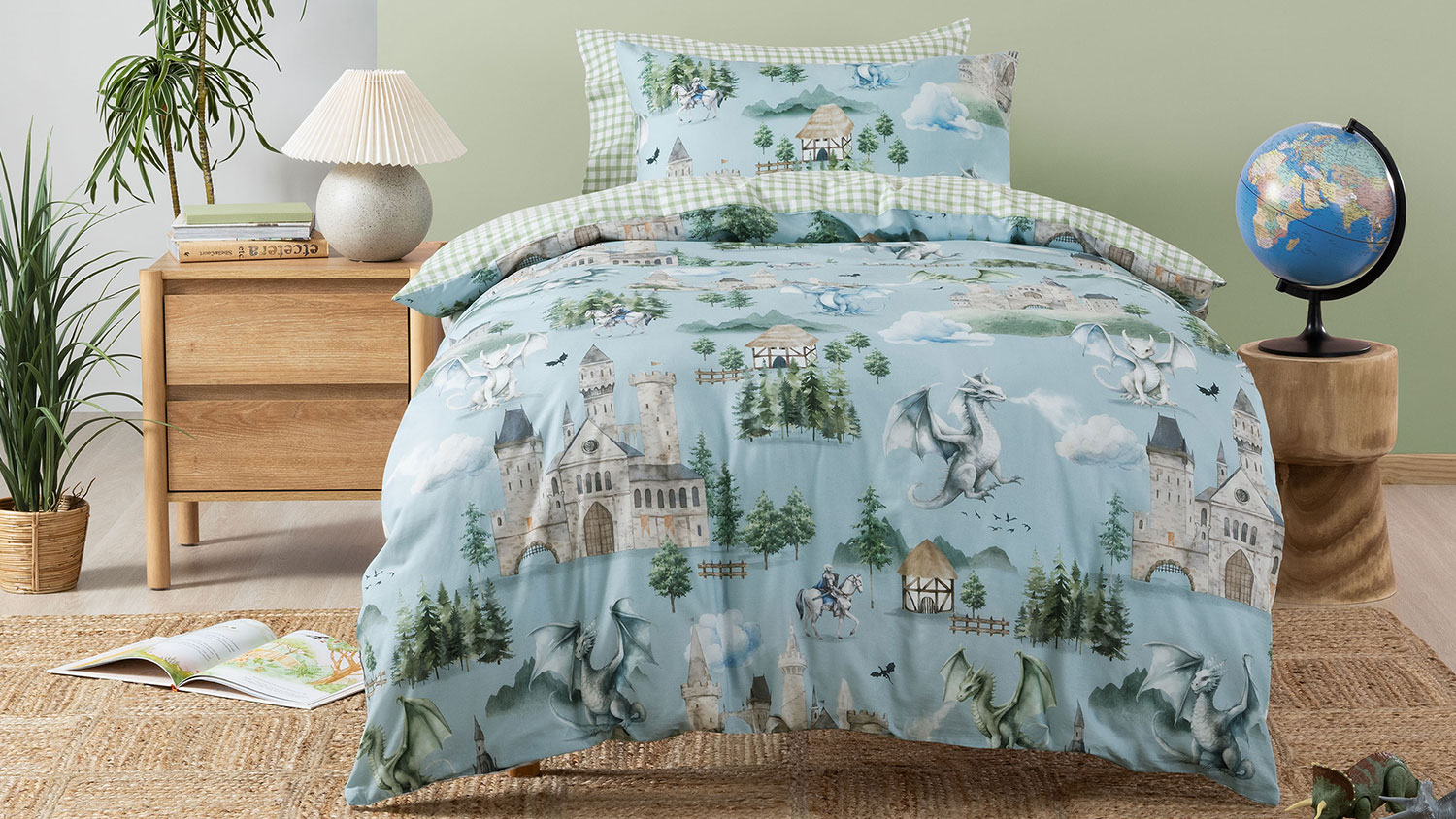 Dragon Dreams Duvet Cover Set by Squiggles