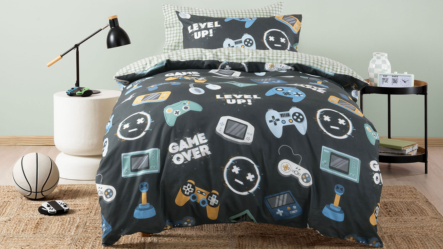 Game Over Duvet Cover Set by Squiggles
