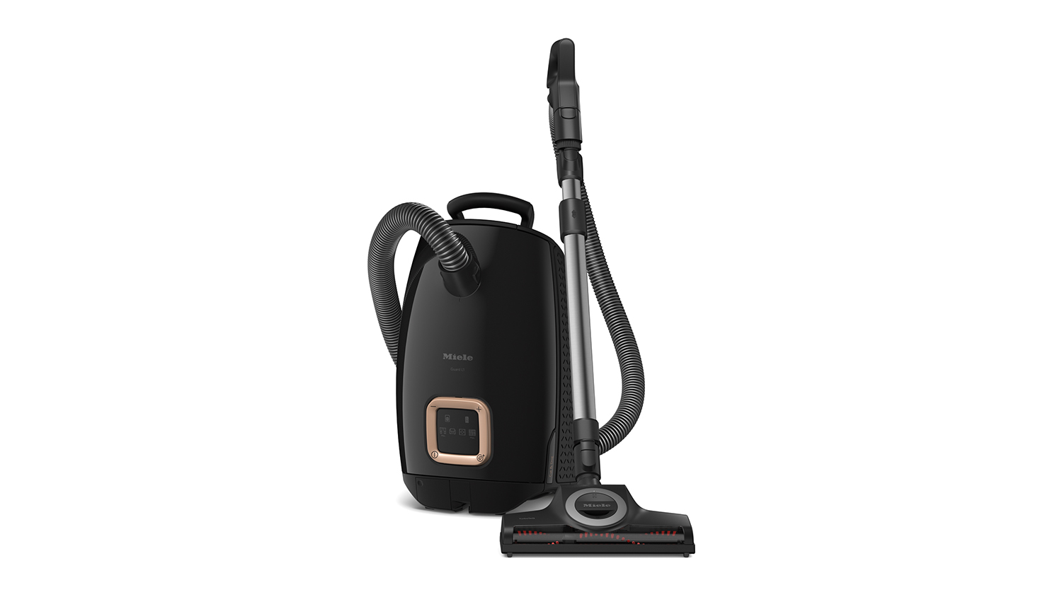 Miele Guard L1 Cat & Dog Vacuum Cleaner in Obsidian Black with hose and floor attachment