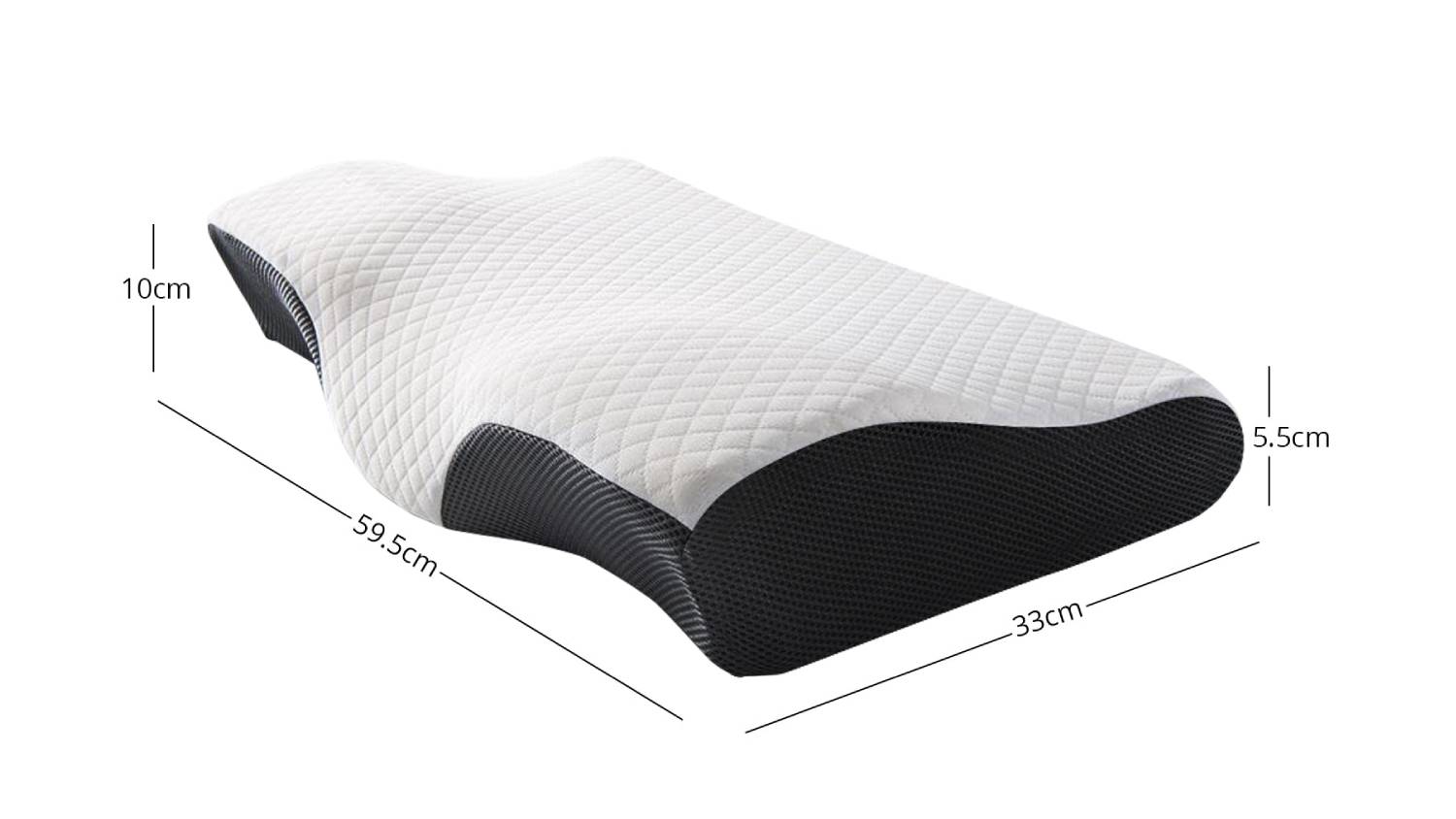 TSB Living Contour Memory Foam Pillow - Orthopedic Neck Support Cushion