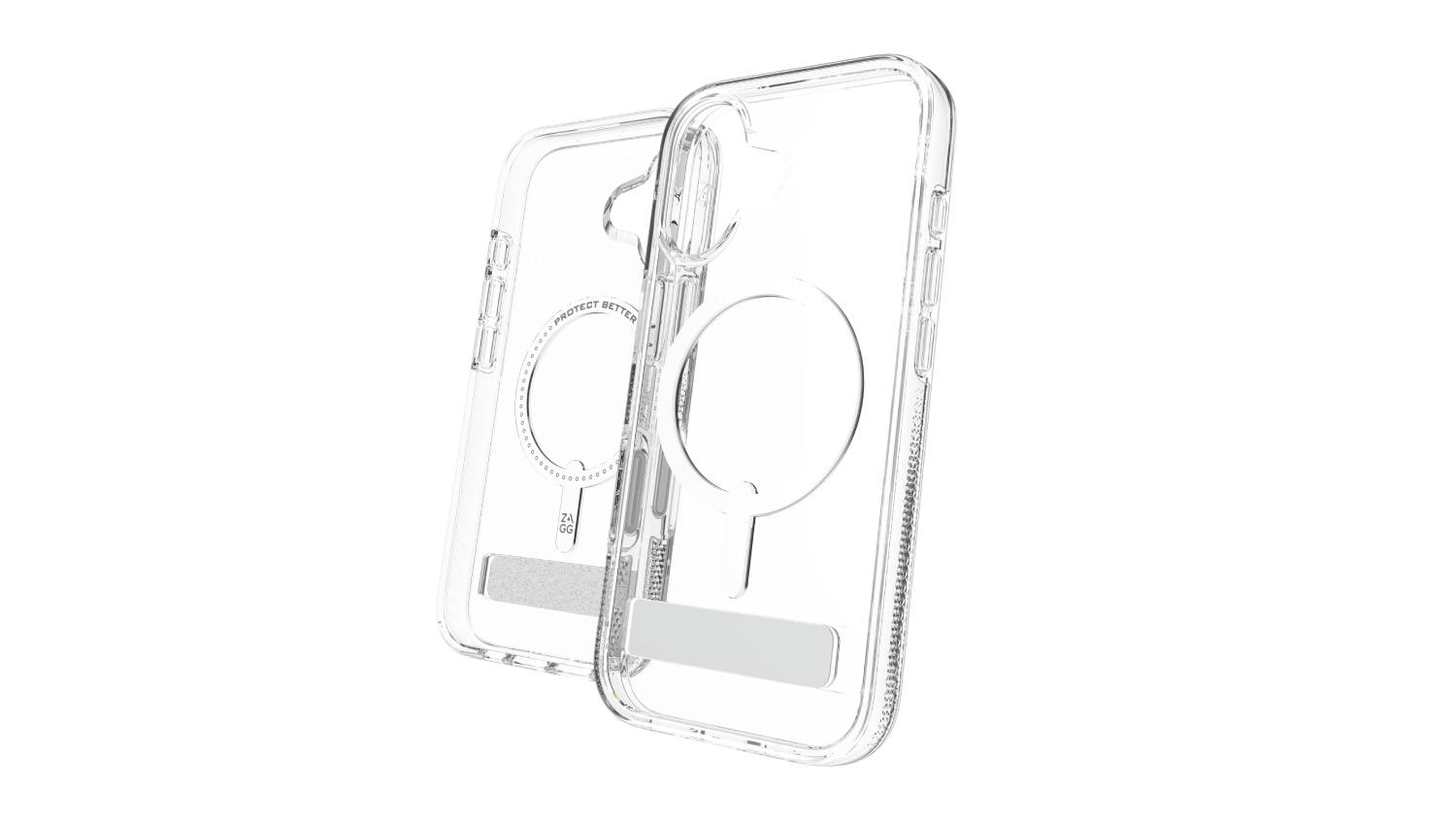 Zagg Crystal Palace Snap MagSafe Case with Kickstand for iPhone 17 - Clear (702319711)