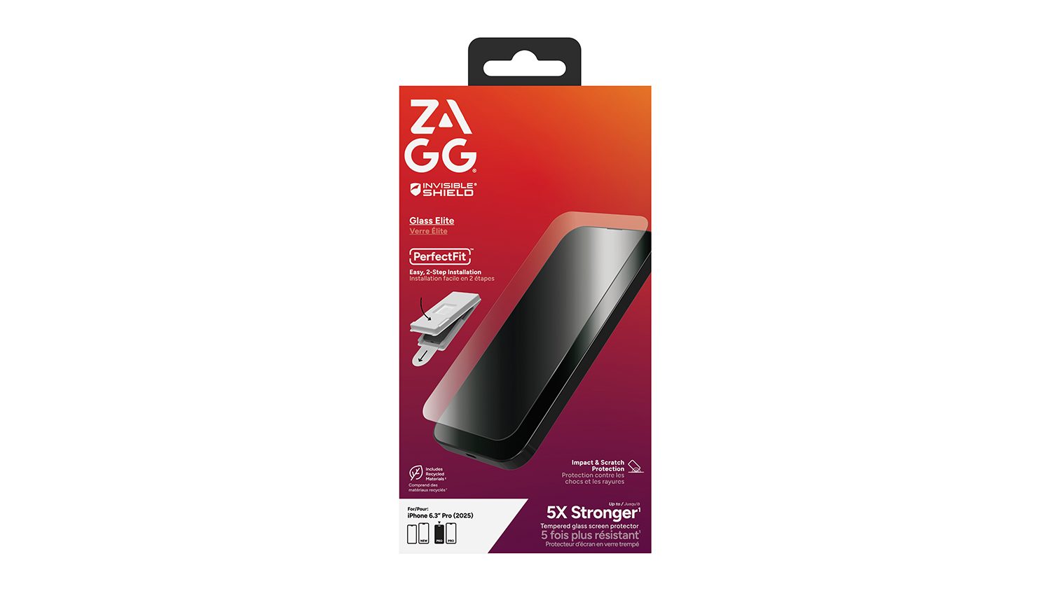 Zagg Glass Elite Screen Protector for iPhone 17 Pro - Clear (200118645)