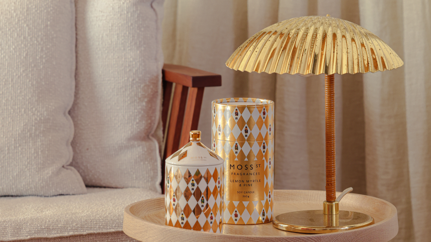 Moss St. 360g Scented Soy Candle - Lemon Myrtle & Pine