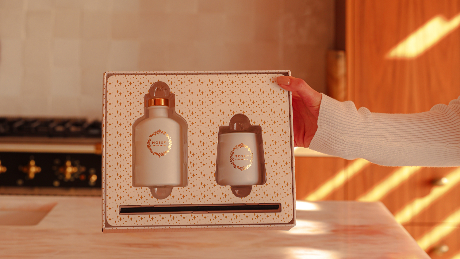 Moss St Mini Candle and Diffuser Set - Spiced Plum & Clove