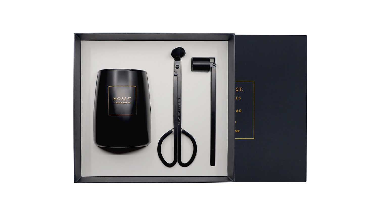 Moss St 370g Soy Candle Care Gift Set - Sage & Cedar