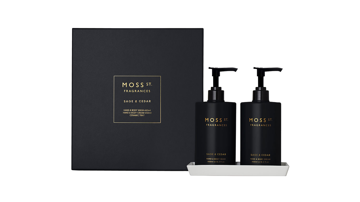 Moss St 450ml Hand Care Duo Gift Set - Sage & Cedar