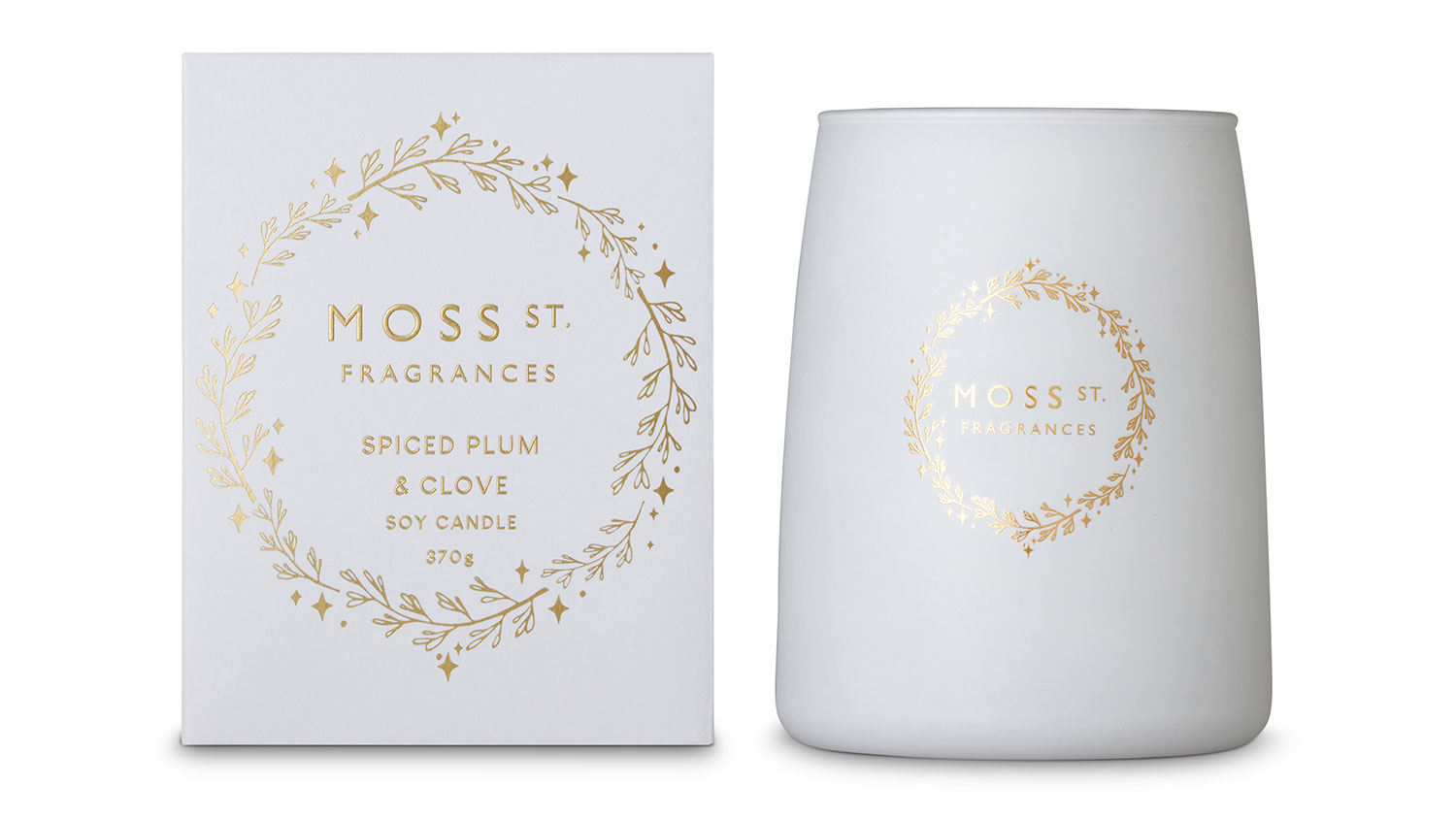 Moss St. 370g Scented Soy Candle - Spiced Plum & Clove