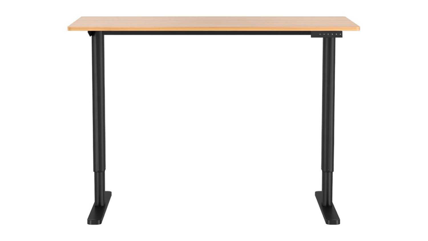 Artiss Adjustable Motorized Standing Desk 120 x 73-118cm - Natural Wood/Black