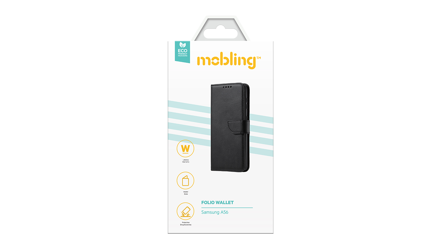 Mobling Folio Wallet Case for Samsung Galaxy A56 - Black (80004095)