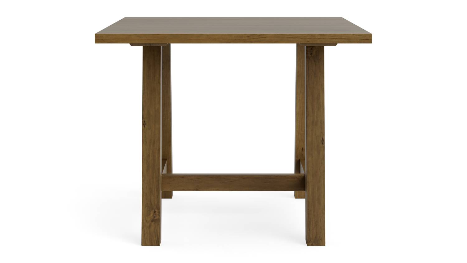 Wooden bar table with a smooth natural finish