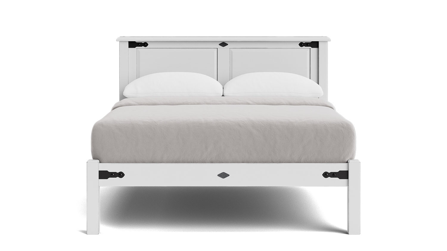 Nordic Queen Low Foot Panelled Bed Frame