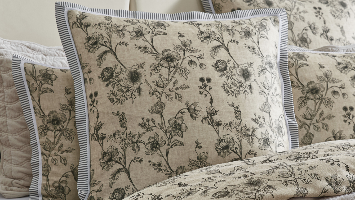 Perpetua Natural European Pillowcase by Private Collection