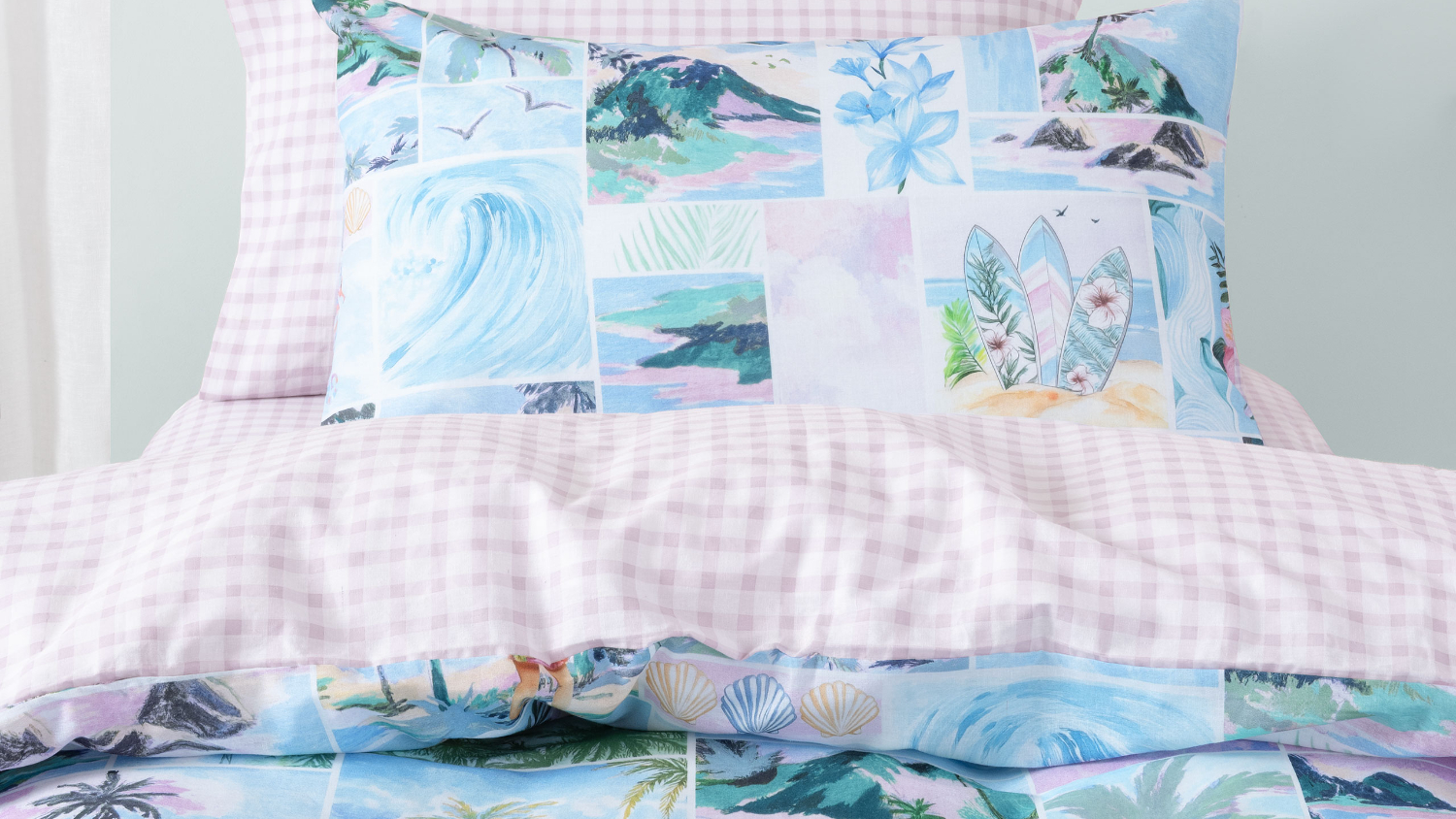 Palm Paradise Duvet Cover Set by Squiggles