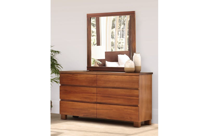 Riverwood 6 Drawer Dresser & Mirror by Sorensen Furniture