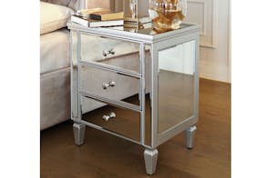 Mirano 3 Drawer Bedside Table by Nero Furniture