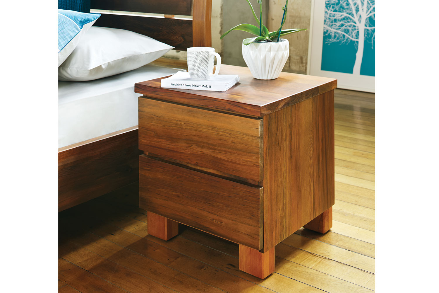 Riverwood 2 Drawer Bedside Table