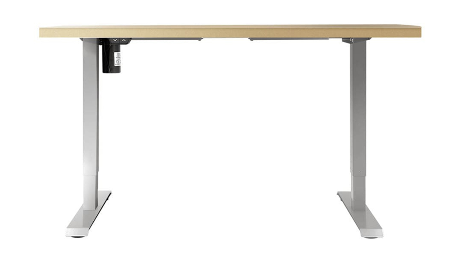Artiss Adjustable Motorized Standing Desk 120 x 70-120cm - Natural Wood/White